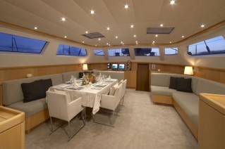 Sailing yacht Nephele -  Main salon